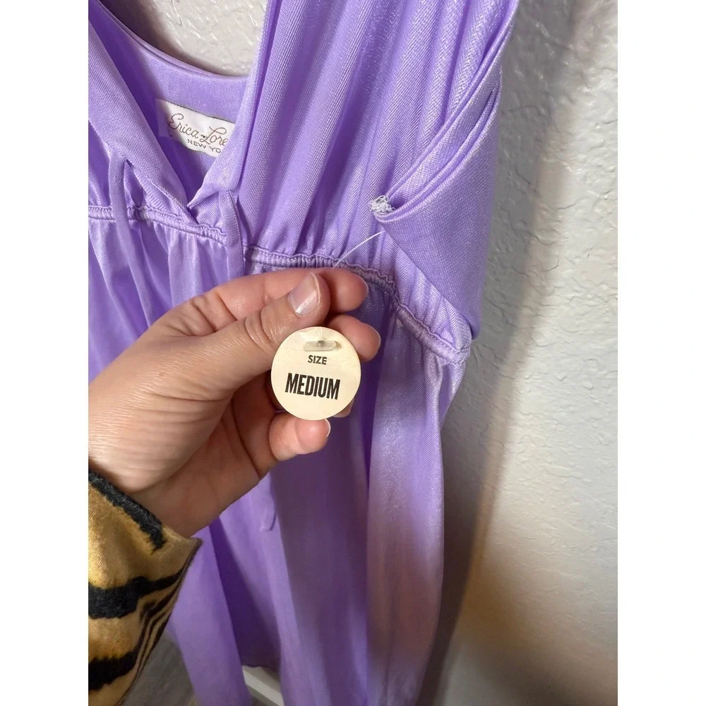 Erica Loren New York Lavender Slip Dress Medium - Picture 4 of 6